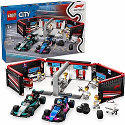 LEGO City 60444 F1 Garage and Mercedes AMG and Alpine Cars