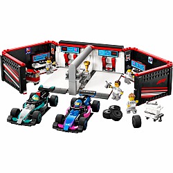  LEGO City 60444 F1 Garage and Mercedes AMG and Alpine Cars	