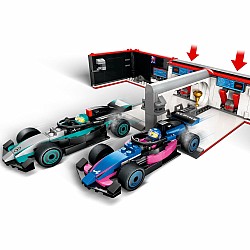  LEGO City 60444 F1 Garage and Mercedes AMG and Alpine Cars	