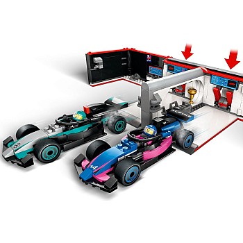  LEGO City 60444 F1 Garage and Mercedes AMG and Alpine Cars	