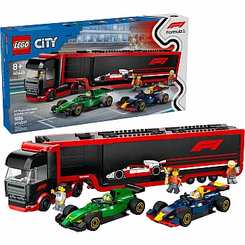  LEGO City 60445 F1 Truck with RB20 and AMR24 F1 Cars	