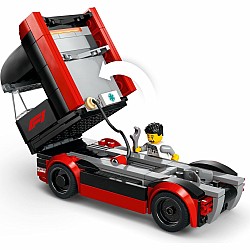  LEGO City 60445 F1 Truck with RB20 and AMR24 F1 Cars	