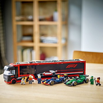  LEGO City 60445 F1 Truck with RB20 and AMR24 F1 Cars	