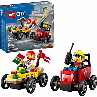 LEGO City Great Vehicles: Pizza vs. Fire Truck Race Car Pack