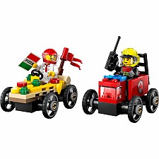 LEGO City: Pizza vs. Fire Truck Race Car Pack