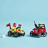 LEGO City Great Vehicles: Pizza vs. Fire Truck Race Car Pack