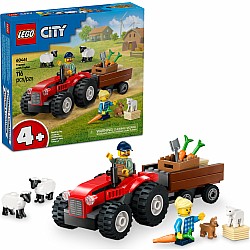 LEGO City Great Vehicles: Red Farm Tractor with Trailer & Sheep