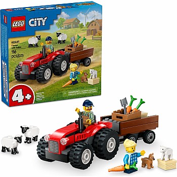  LEGO City 60461 Red Farm Tractor with Trailer and Sheep	