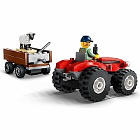 LEGO City Great Vehicles: Red Farm Tractor with Trailer & Sheep