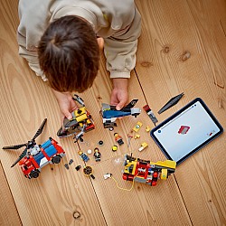  LEGO City 60462 Helicopter, Fire Truck, and Submarine Remix	