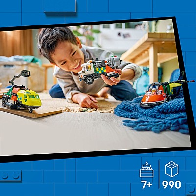 LEGO City Great Vehicles: Airplane, Service Truck & Hovercraft Remix