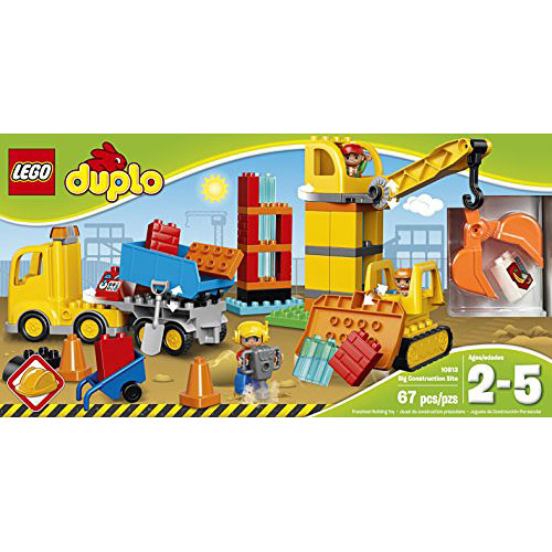 LEGO DUPLO Town 10813 Big Construction Site Building Kit Piece) - Toyrifix