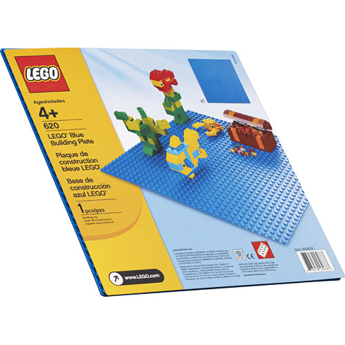 ② Lego Classic 620 Plaque de base mer bleue bleu eau décor — Jouets