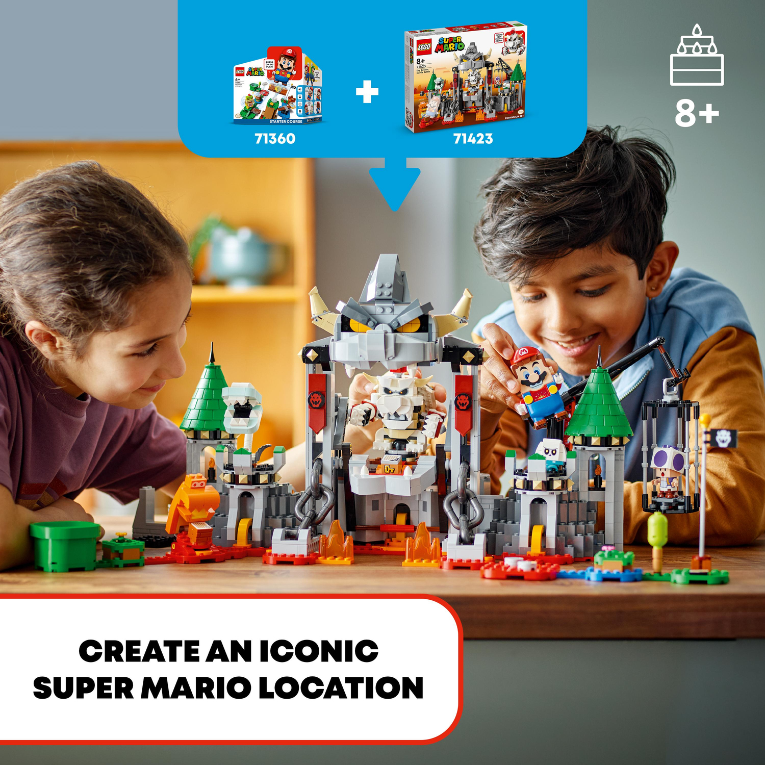 LEGO Super Mario Dry Bowser Castle Battle Expansion Set