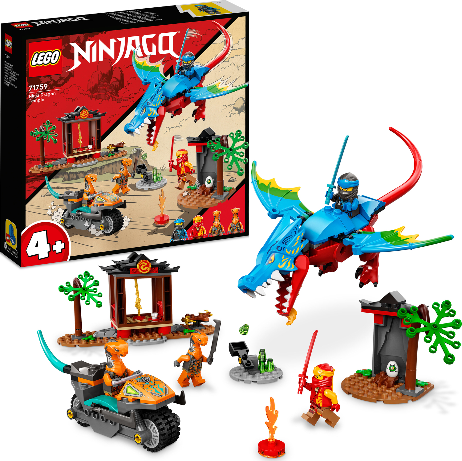 LEGO NINJAGO Dragon Temple Building - Givens Books and Dickens