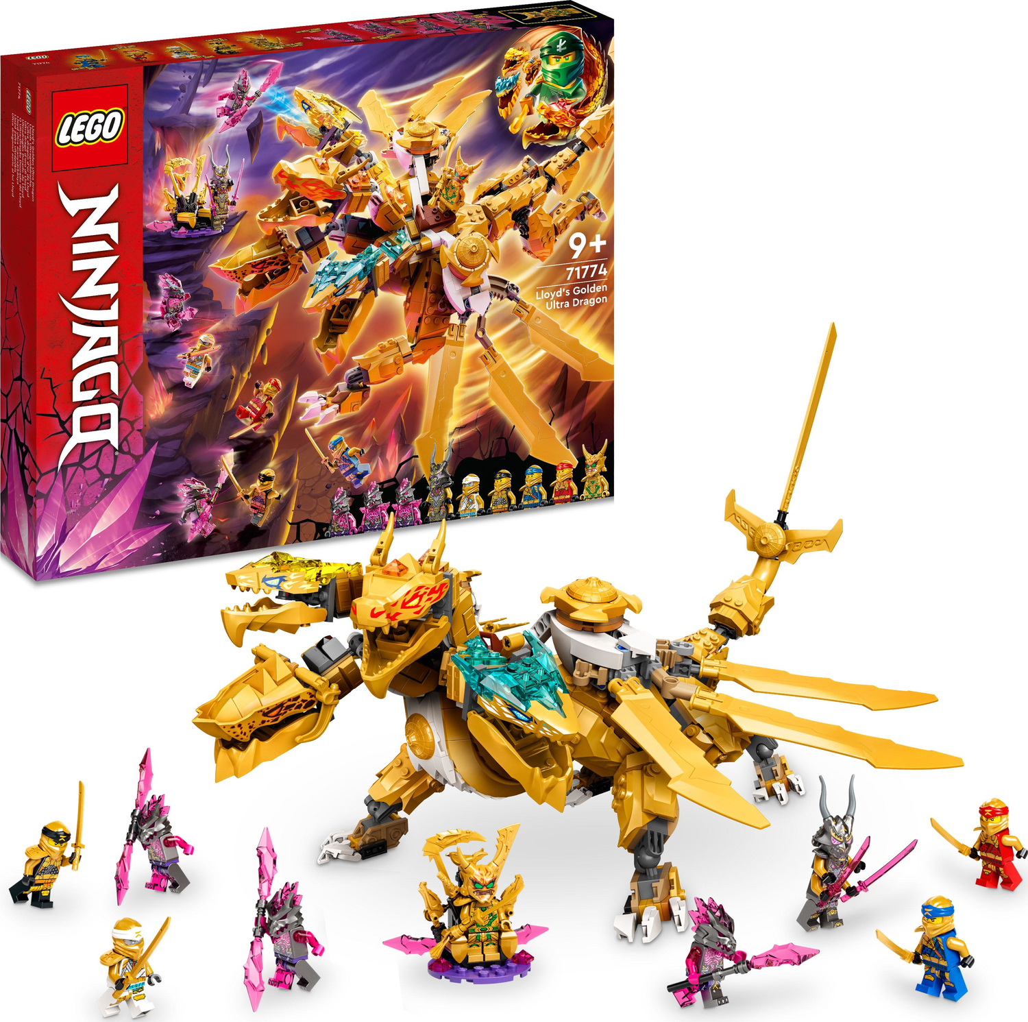 LEGO NINJAGO Lloyd's Golden Ultra Dragon Set - Imagine That Toys