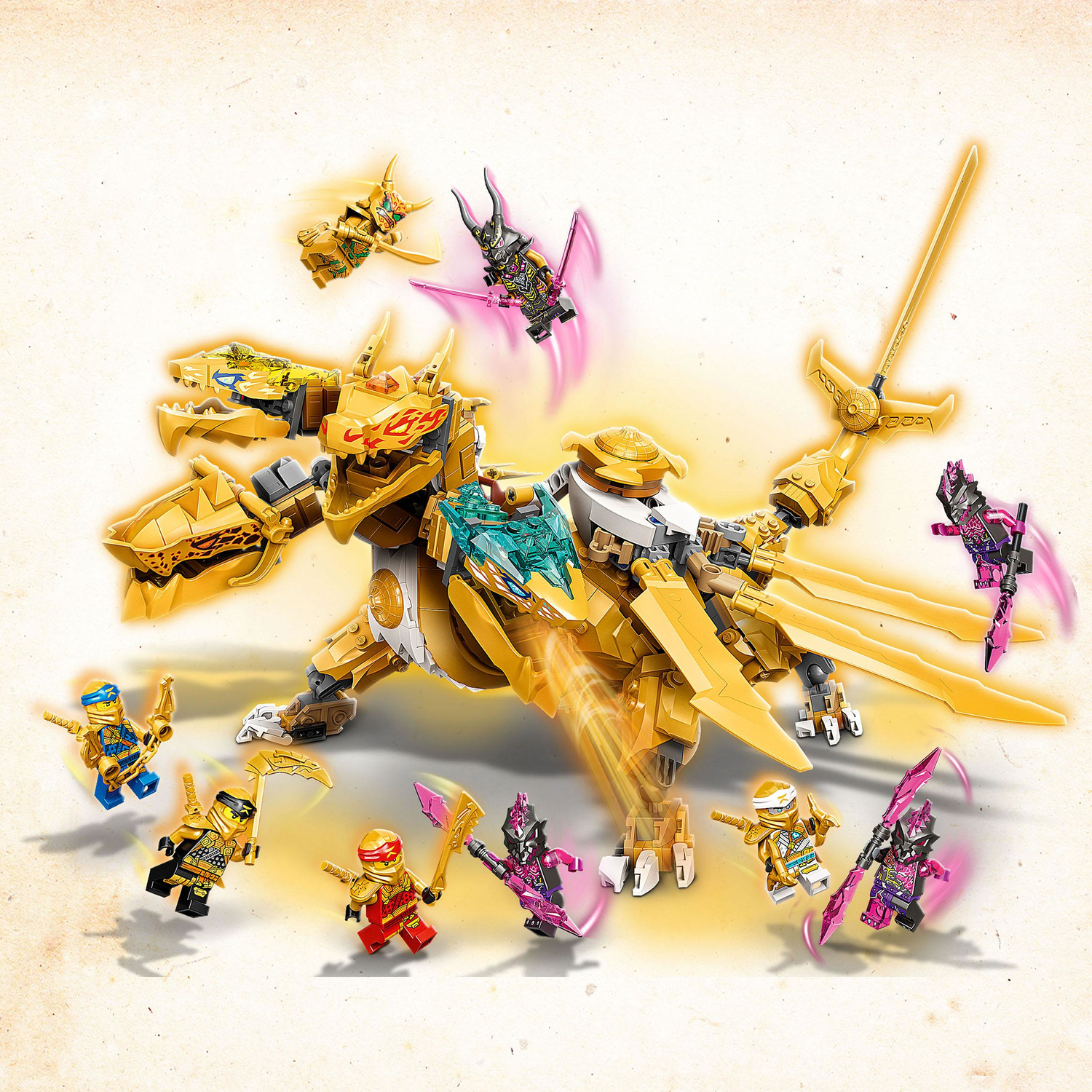 LEGO NINJAGO Lloyd's Golden Ultra Dragon Set - Imagine That Toys
