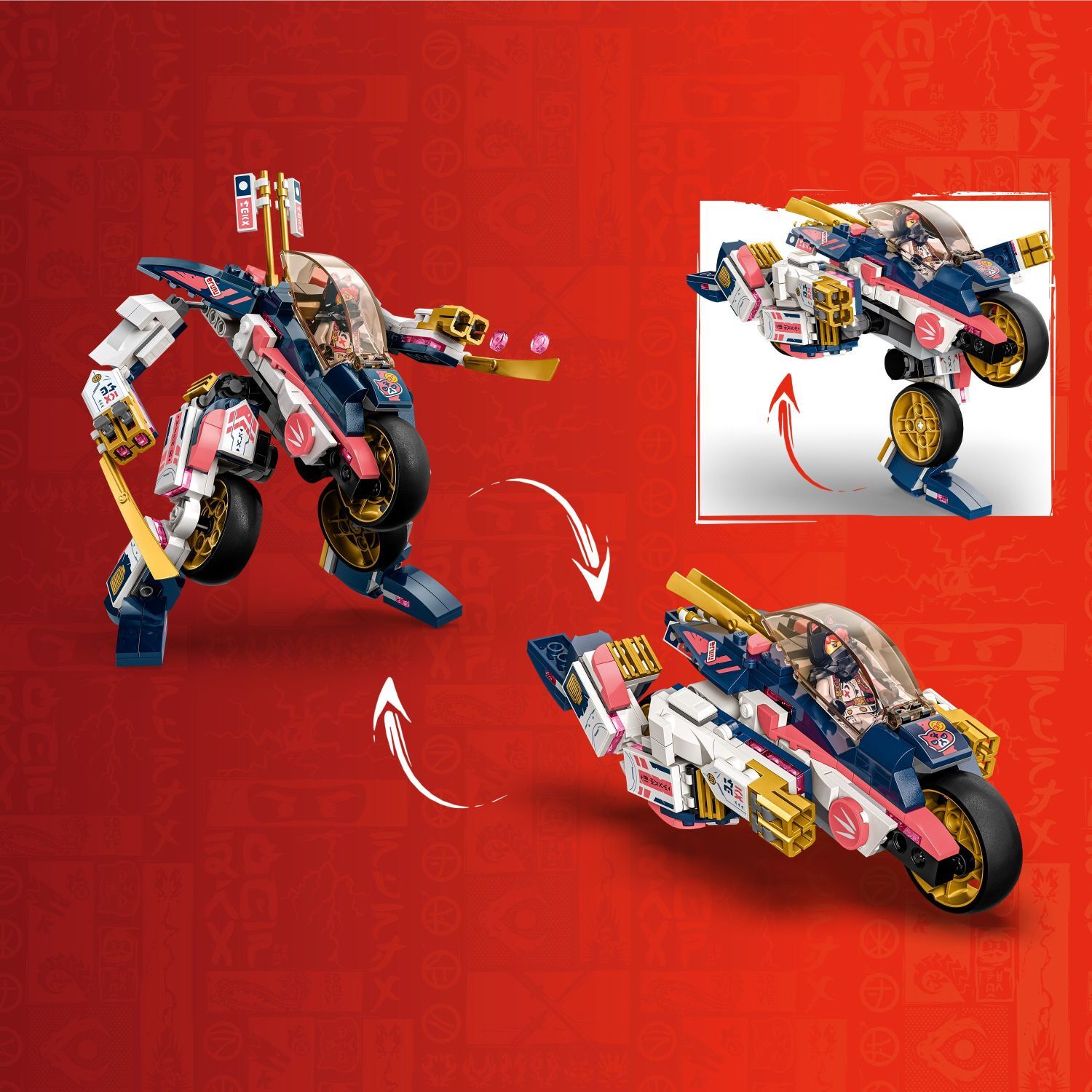 LEGO® Ninjago: Sora's Transforming Mech Bike Racer