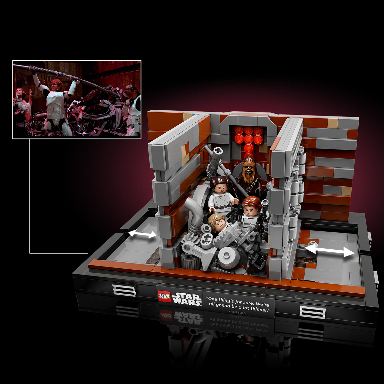REDUCED!! LEGO Star Wars 75339 DEATH STAR TRASH COMPACTOR Diorama, READY TO  SHIP