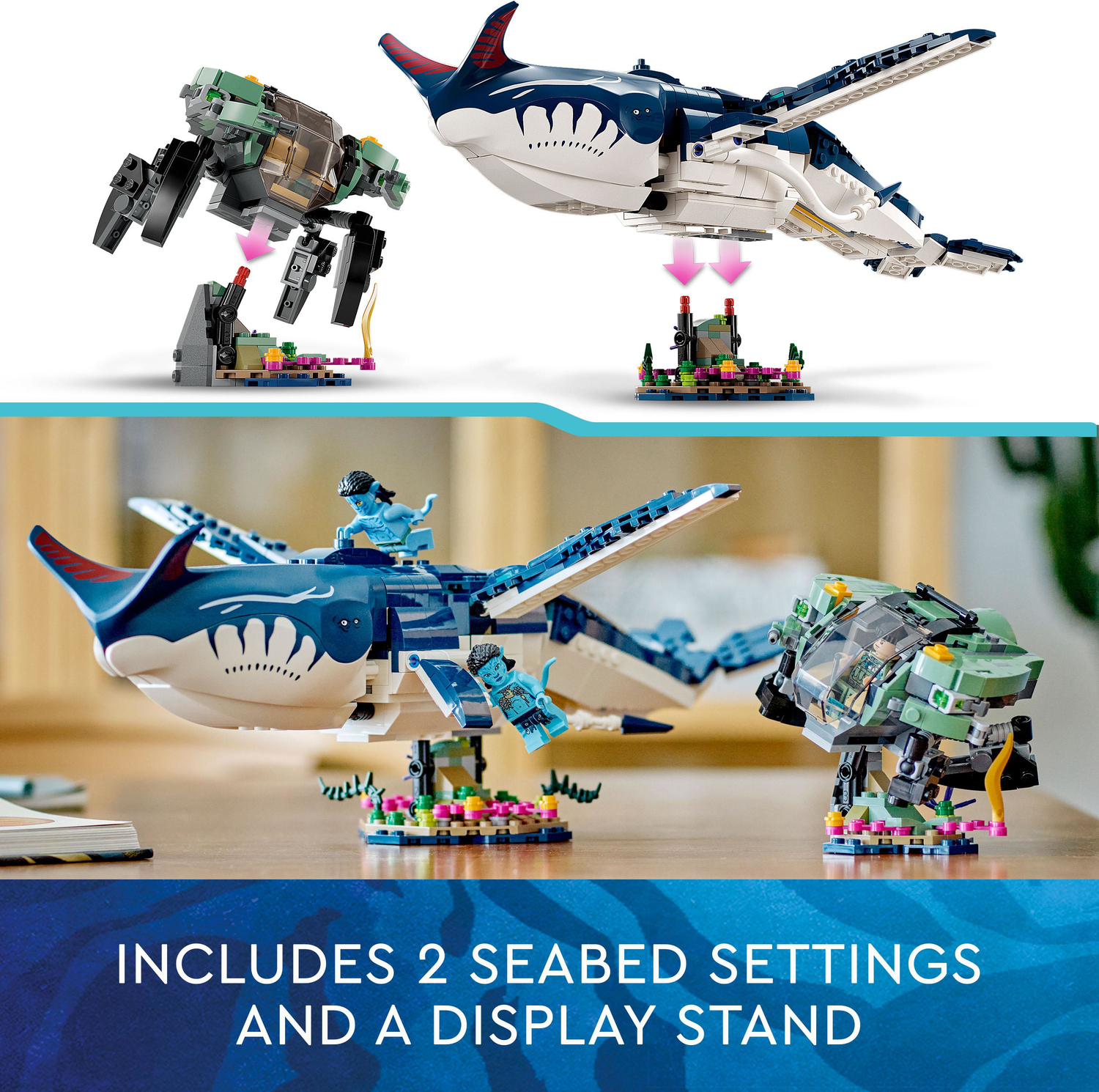 LEGO Avatar: The Way of Water Payakan The Tulkun & Crabsuit 75579, Building  Toy Set, Movie Underwater Ocean with Whale-Like Sea Animal Creature Figure