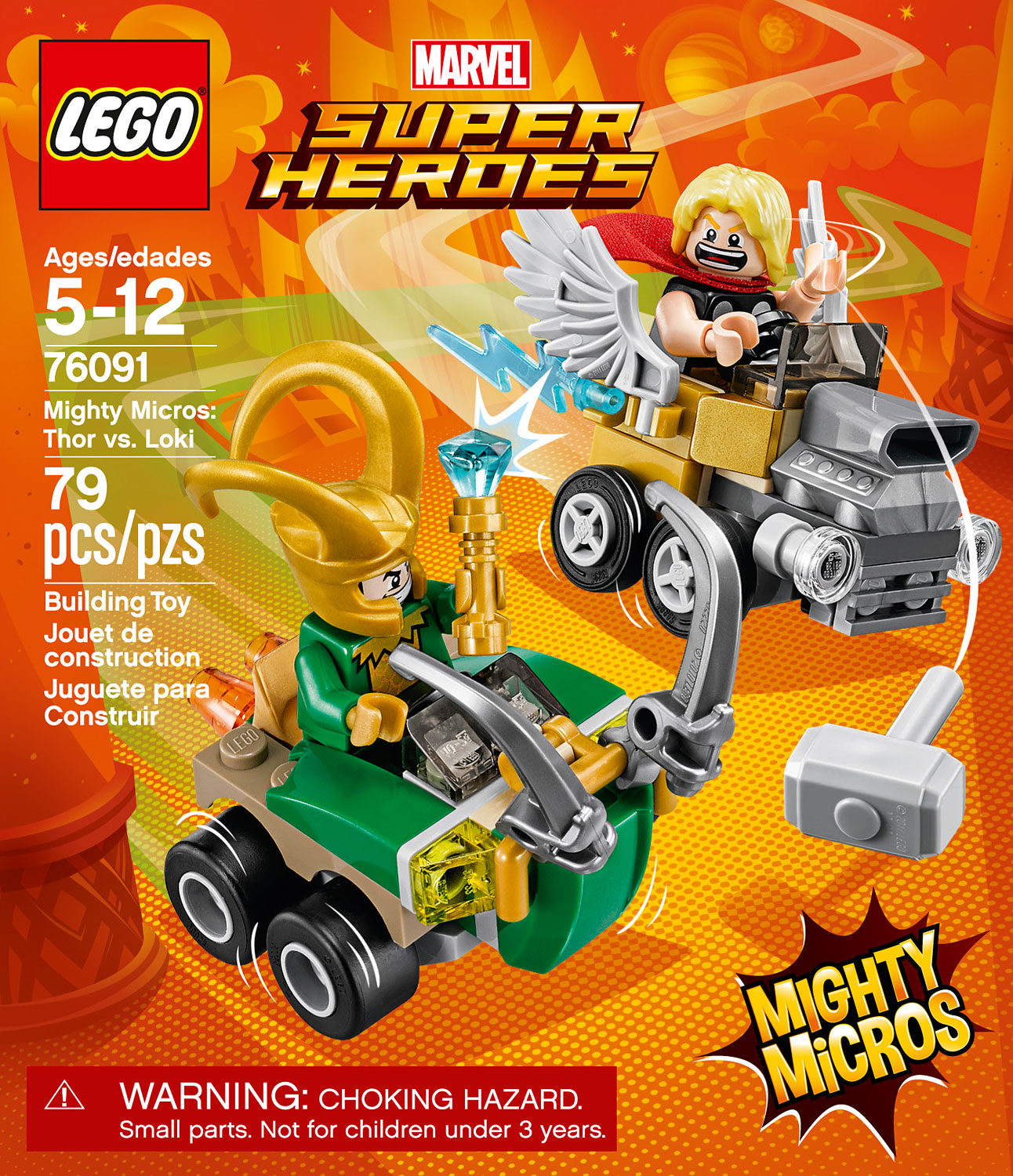 Lego Marvel Super heroes 76091 mighty micros Thor vs Loki 