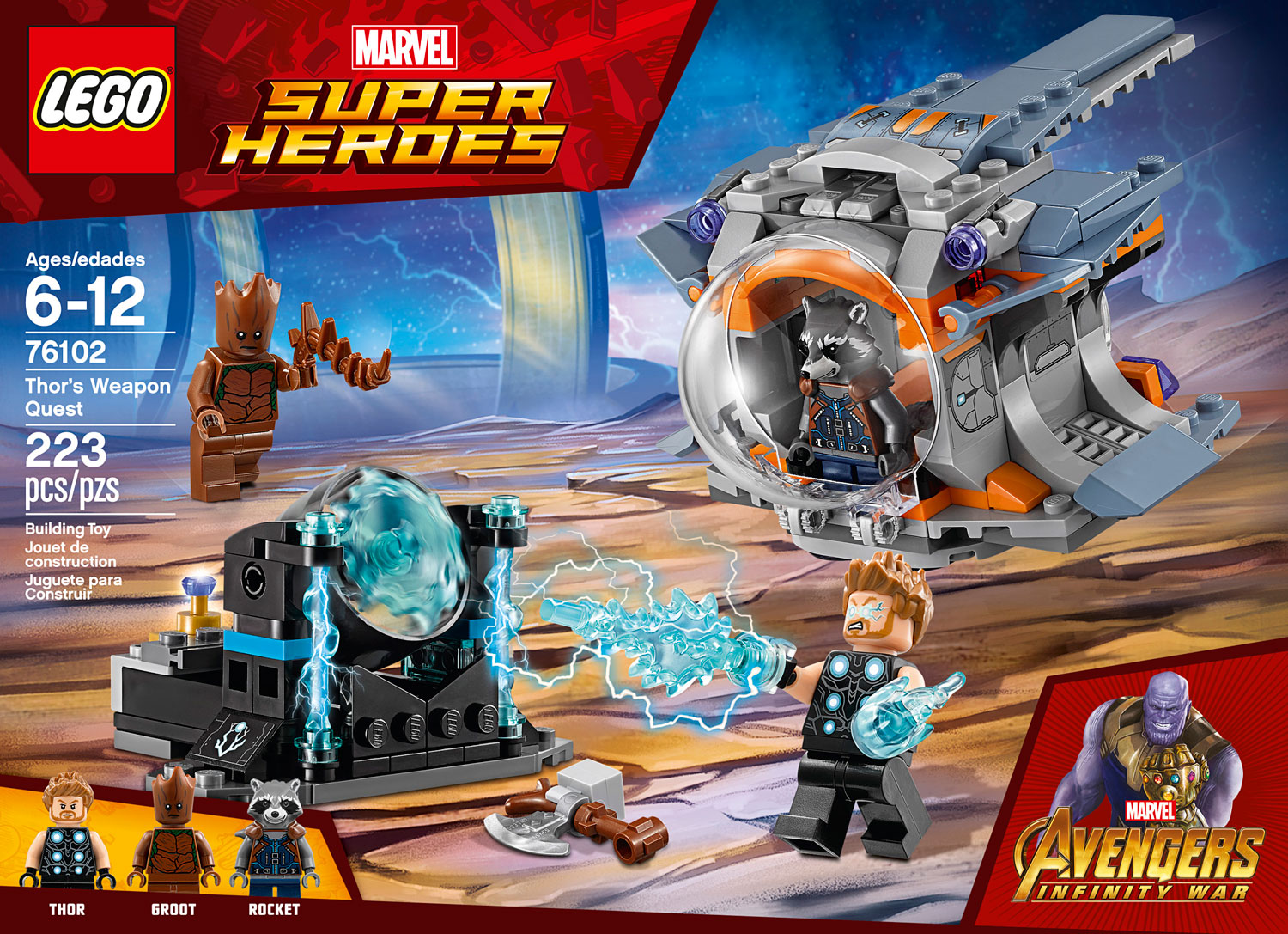 Groot NEW LEGO Figure 76102 Thor's Weapon Quest Super Heroes Teen 