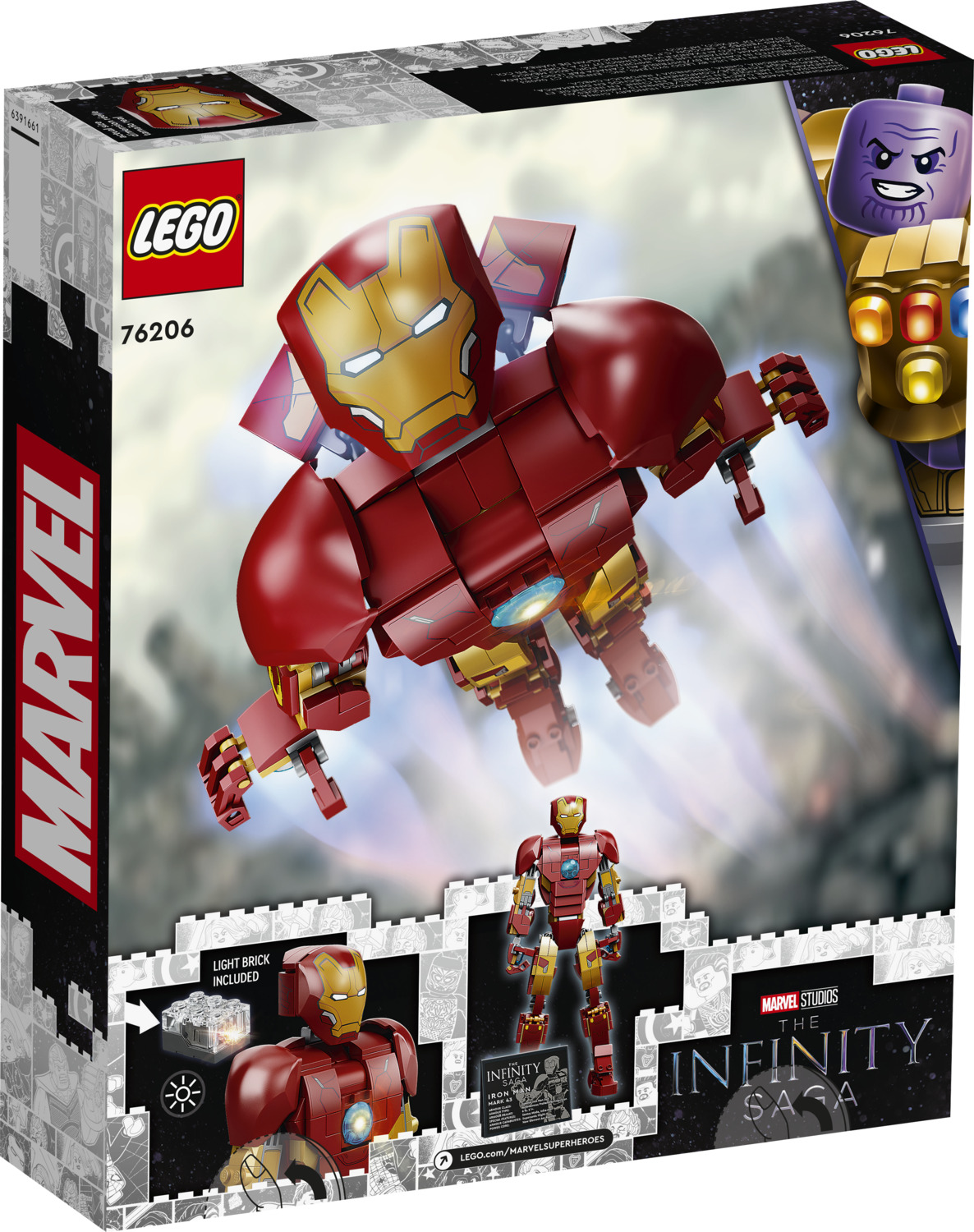 Build and Grow Iron Man Wood Toy Hero Figure DIY Building Kit 