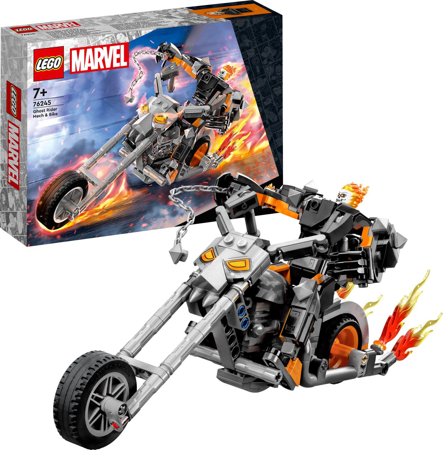 Stænke sydvest Alvorlig Lego Marvel 76245 Ghost Rider Mech and Bike - Teaching Toys and Books
