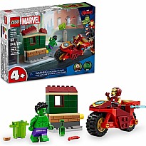 LEGO Super Heroes Marvel: Iron Man with Bike and The Hulk