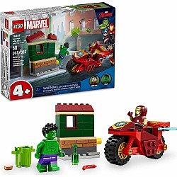 Lego Marvel 76287 Iron Man with Bike and The Hulk