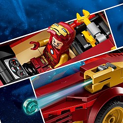 LEGO Super Heroes Marvel: Iron Man Car & Black Panther vs. Red Hulk