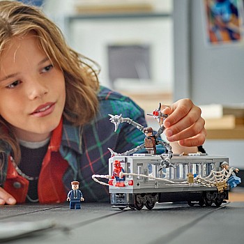  Lego Marvel 76321 Spider Man vs Doc Ock Subway Train Scene	