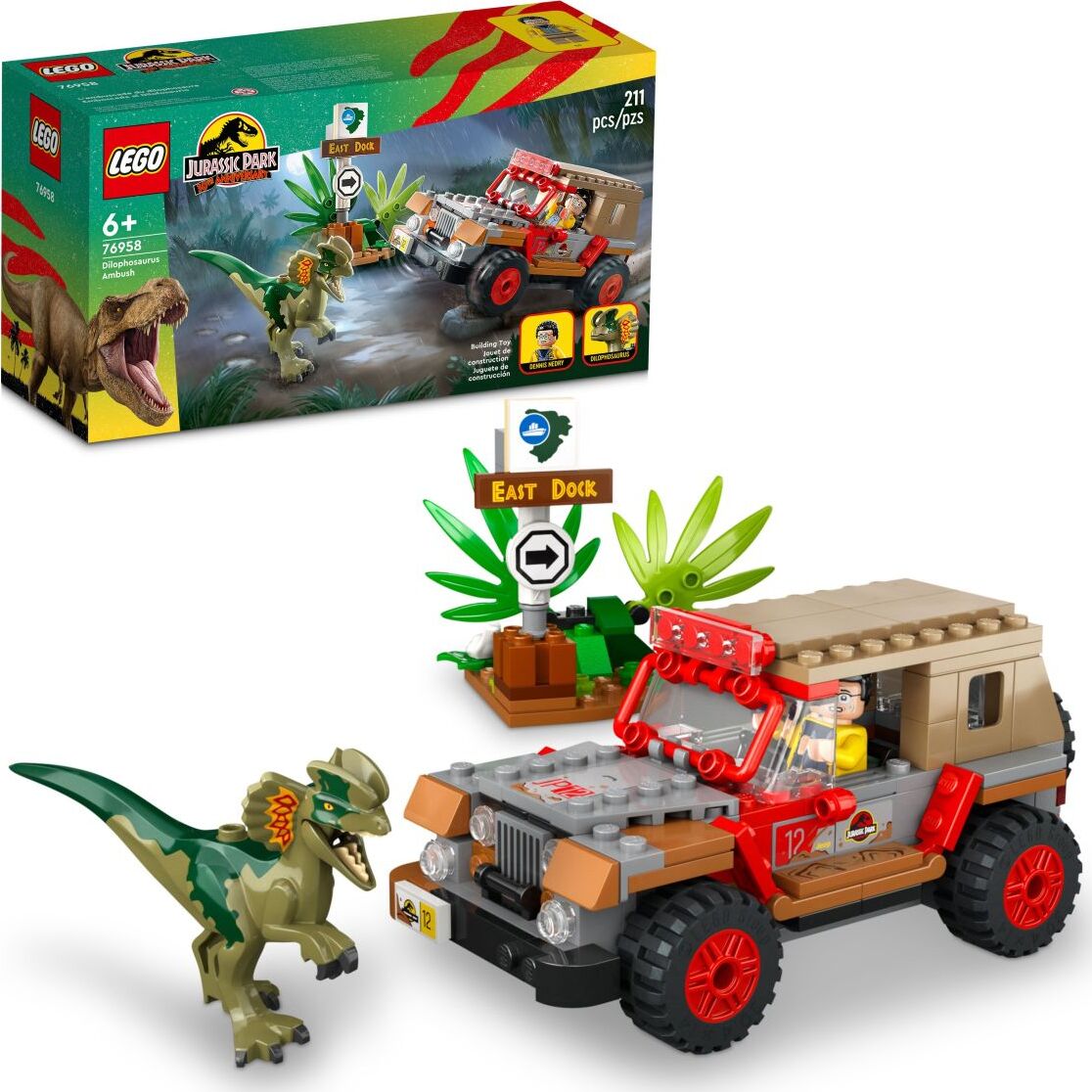 LEGO® Jurassic World: Dilophosaurus Ambush - The Toy Box Hanover