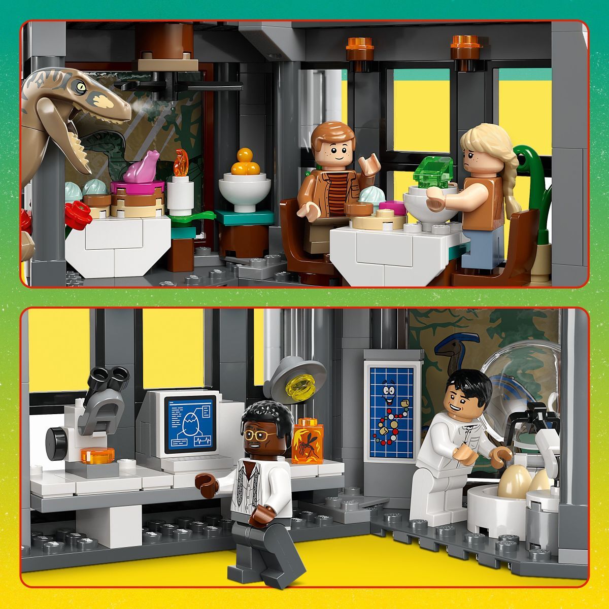 LEGO® Jurassic World: Visitor Center: T-Rex & Raptor Attack