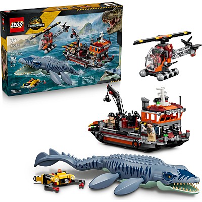 LEGO® Jurassic World Mosasaurus Dinosaur Boat Attack