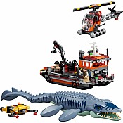 LEGO® Jurassic World Mosasaurus Dinosaur Boat Attack