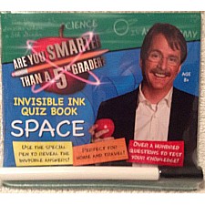 Are You Smarter Than a 5th Grader? Invisible Ink & Quiz Book, Space