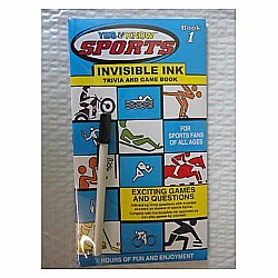 Sports Invisible Ink Trivia/Game Book Asst. *D*