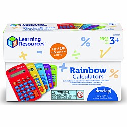 Rainbow Calculators Set of 10