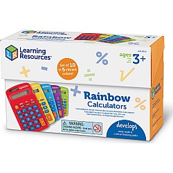 Rainbow Calculators Set of 10