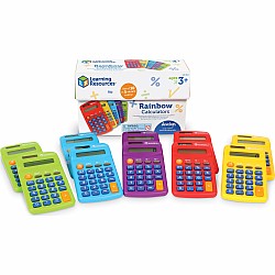 Rainbow Calculators Set of 10