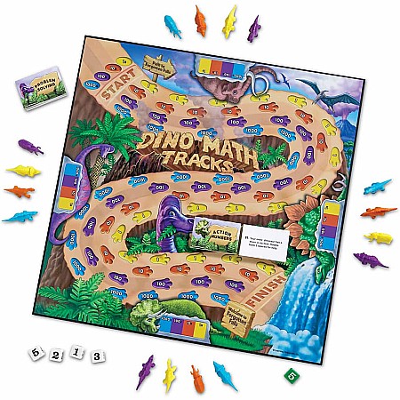 Dino Math Tracks Place Value Game 