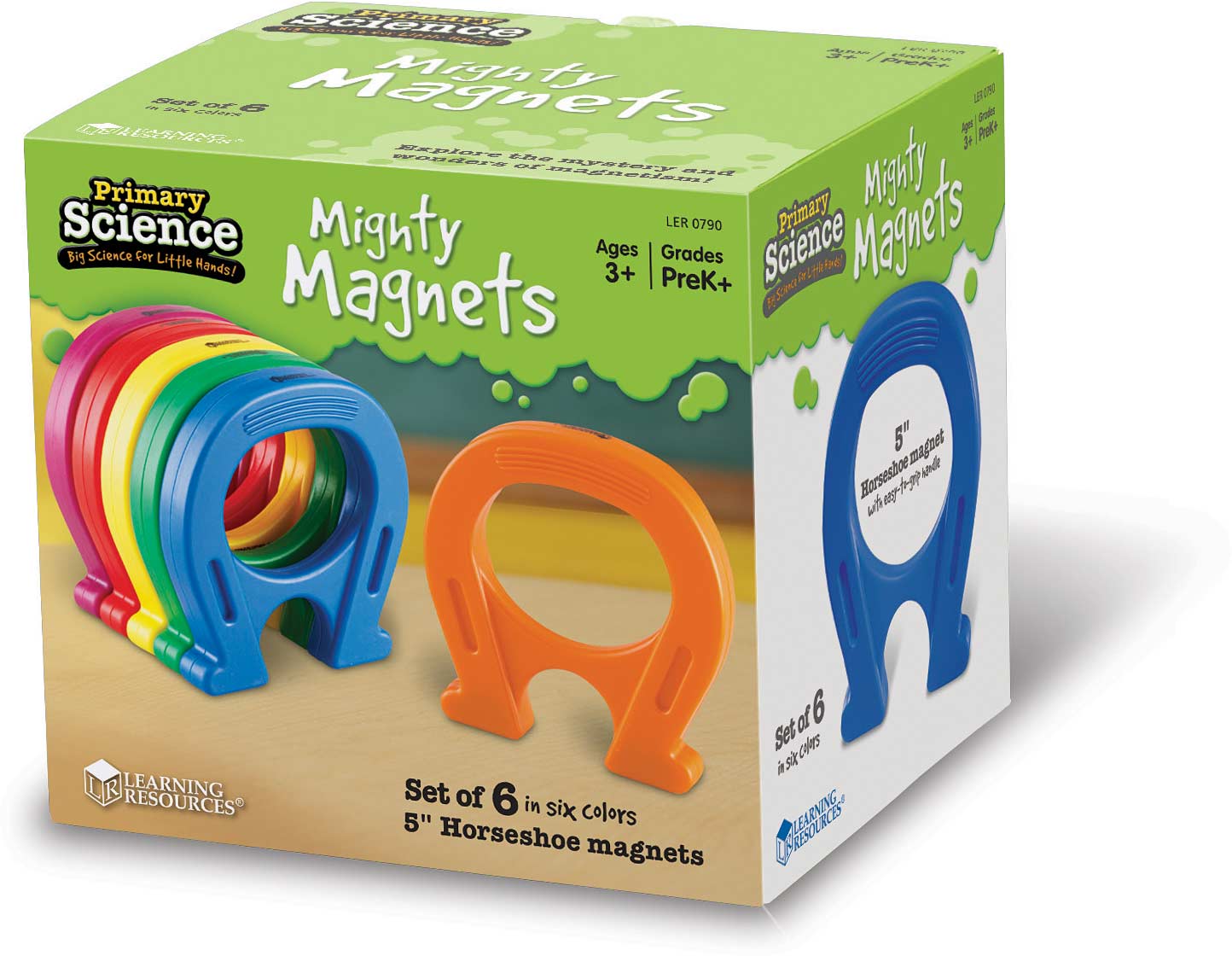 Primary Science 5" Mighty Magnets, Set of 6 - Snickelfritz Toys