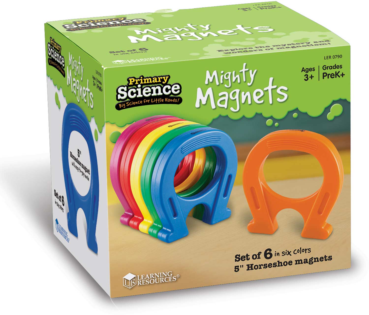 Primary Science 5" Mighty Magnets, Set of 6 - Snickelfritz Toys