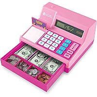 Pretend  Play Calculator Cash Register In Pink