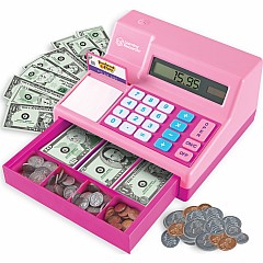 Pretend & Play Calculator Cash Register in Pink