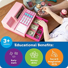 Pretend & Play Calculator Cash Register in Pink