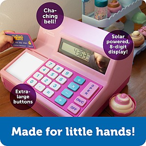 Pretend & Play Calculator Cash Register in Pink