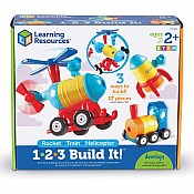 1-2-3 Build It! Rocket-Train-Helicopter