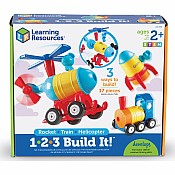 1-2-3 Build It! Rocket-Train-Helicopter